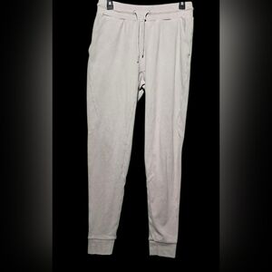 Alphalete Womens Cream Joggers Size Large EUC Waist 32 Inseam 30